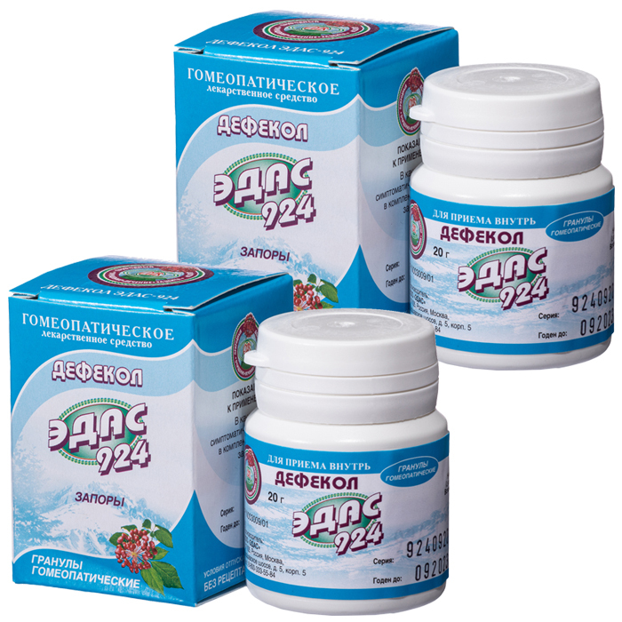 Изображение товара Набор ЭДАС-924 Дефекол со скидкой 30% на вторую упаковку