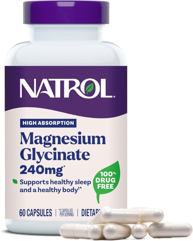Изображение товара Магний глицинат Natrol 60 капсул для спокойствия и энергии
