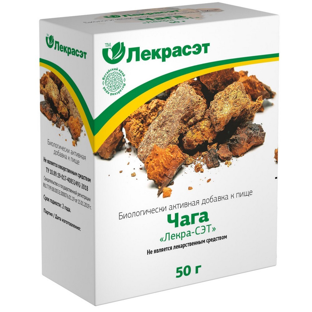 Изображение товара Чага 50 гр/лекра-сэт/