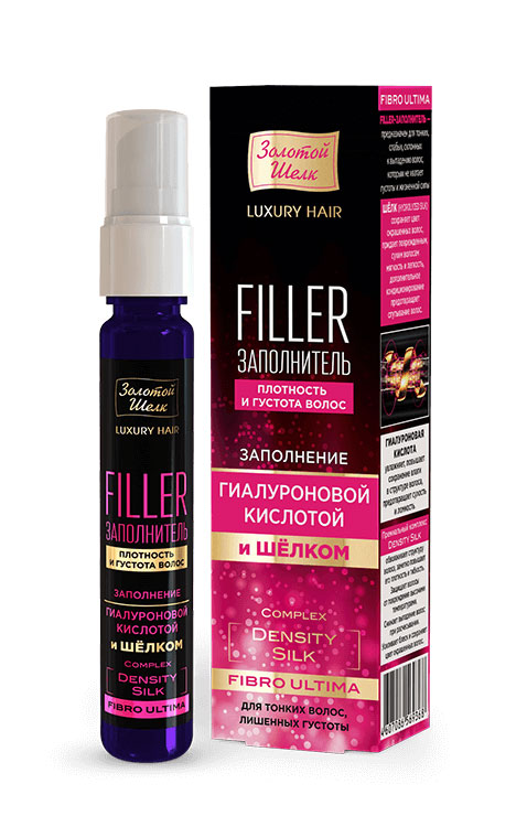 Изображение товара Золотой шелк filler заполнитель для волос fibro ultima 25 мл для укрепления и густоты