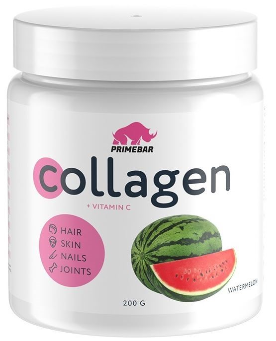 Изображение товара Primebar коллаген со вкусом арбуз 200 гр порошок для костей и суставов