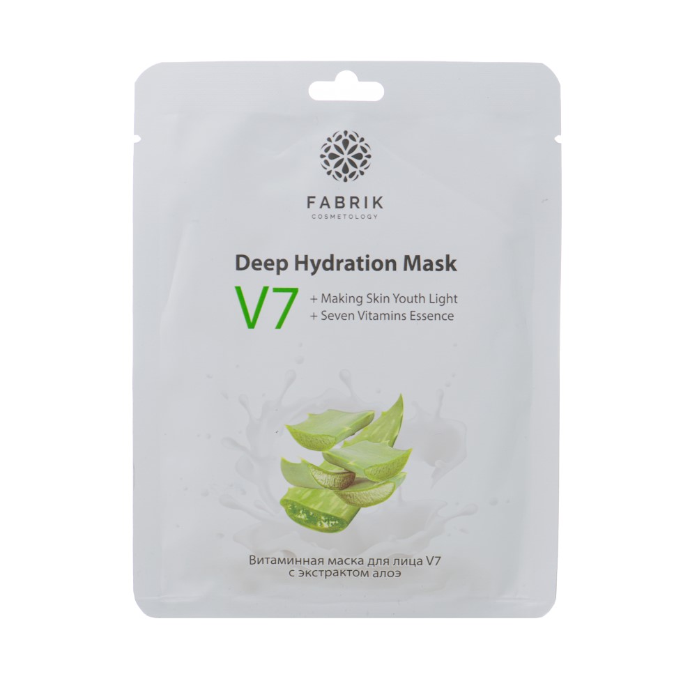 Изображение товара Маска витаминная для лица FABRIK COSMETOLOGY V7 с экстрактом алоэ 84 р