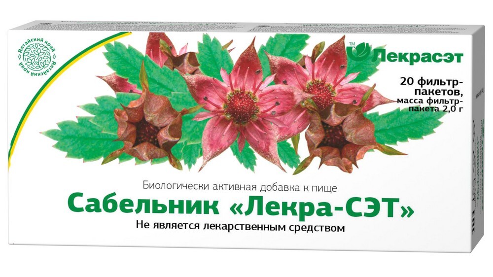 Изображение товара Сабельник лекра-сэт 2 гр 20 шт. фильтр-пакеты