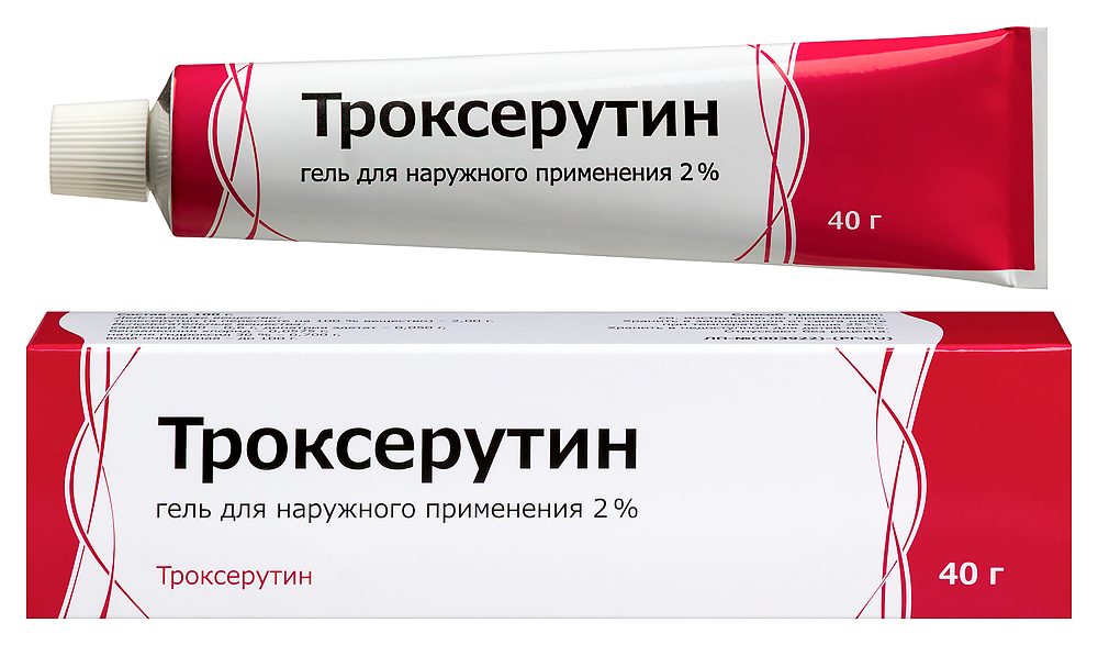 Изображение товара Троксерутин 2% гель для ног 40 г при варикозе и венозных проблемах