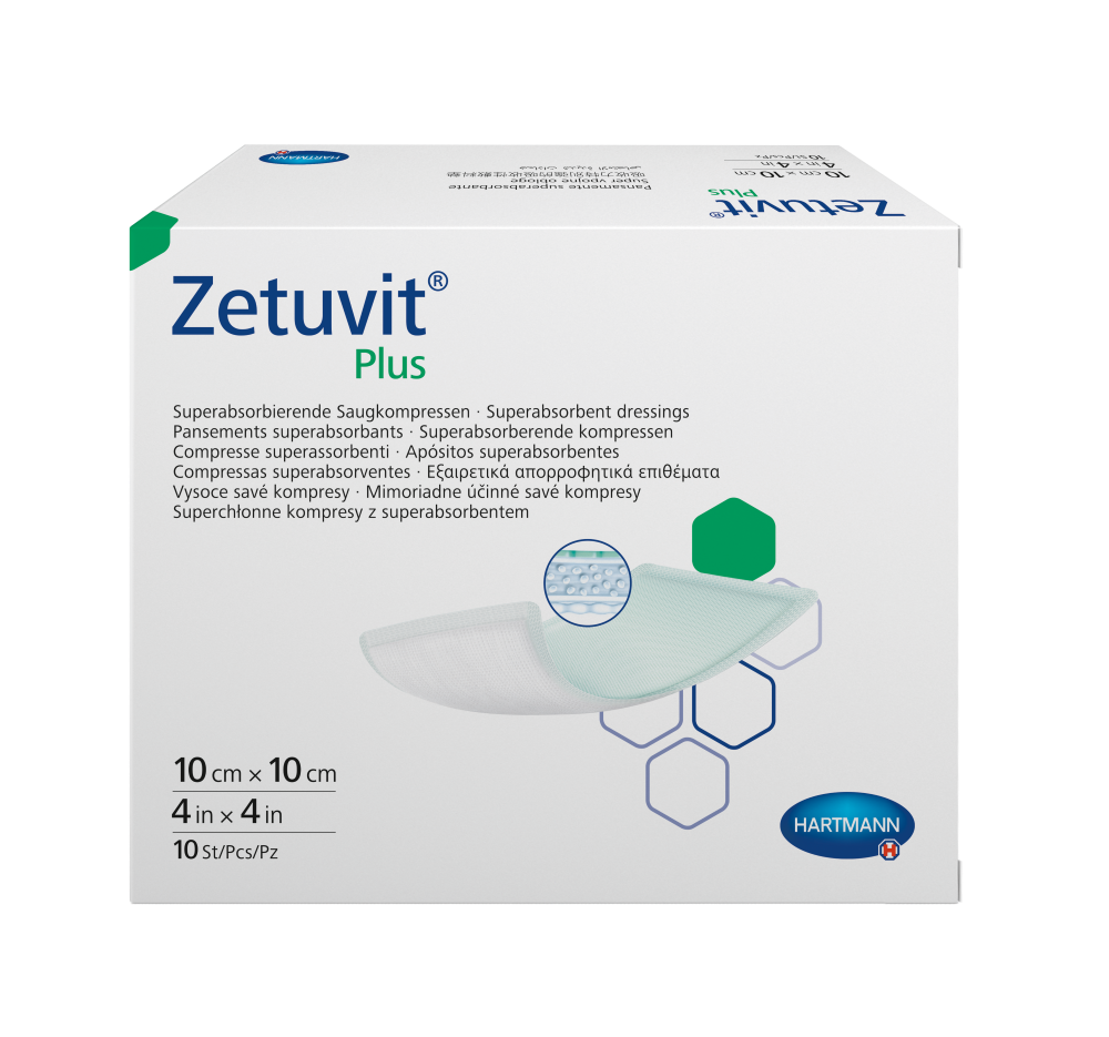 Повязка суперабсорбирующая стерильная zetuvit plus/цетувит плюс 10х10 см 10  шт. - цена 1263 руб., купить в интернет аптеке в Москве Повязка  суперабсорбирующая стерильная zetuvit plus/цетувит плюс 10х10 см 10 шт.,  инструкция по применению