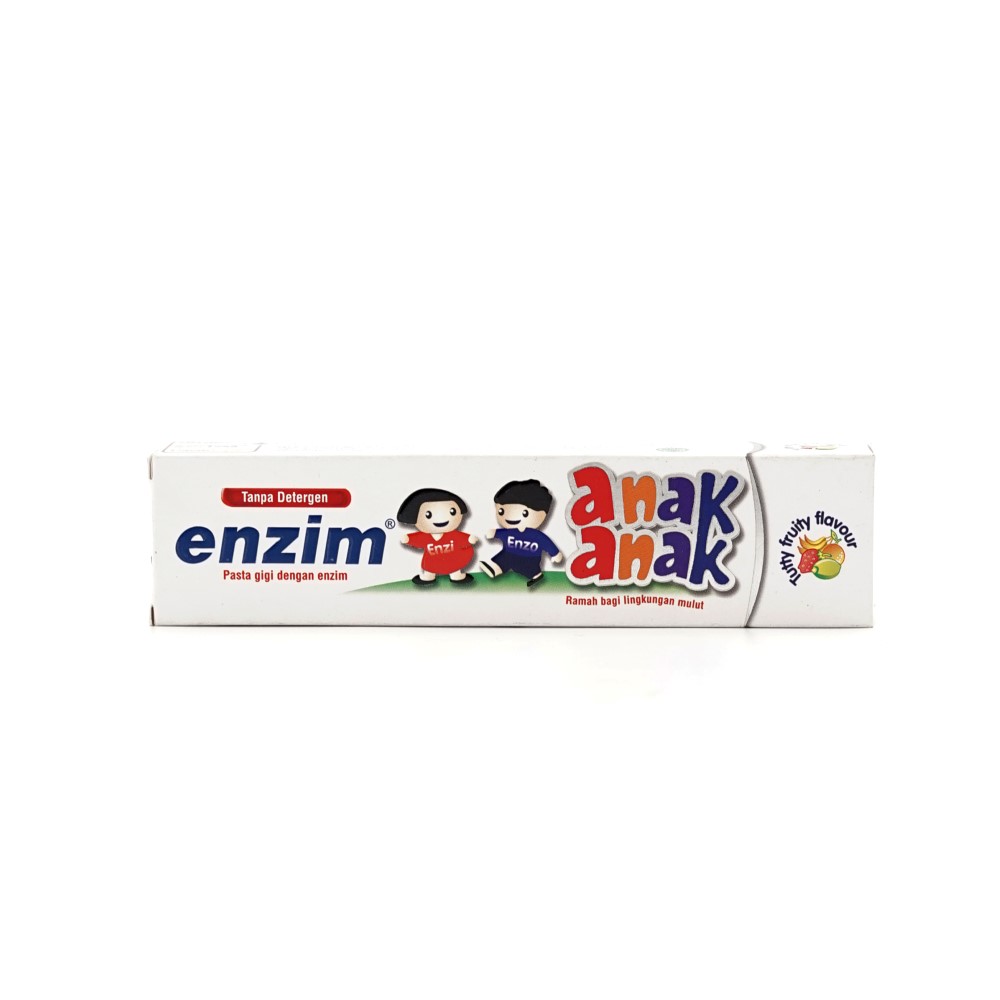 Изображение товара Детская зубная паста Enzim anak с ароматом Тутти-Фрутти 63 г для малышей