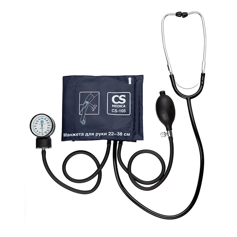 Изображение товара Механический тонометр CS-105 с фонендоскопом для измерения давления