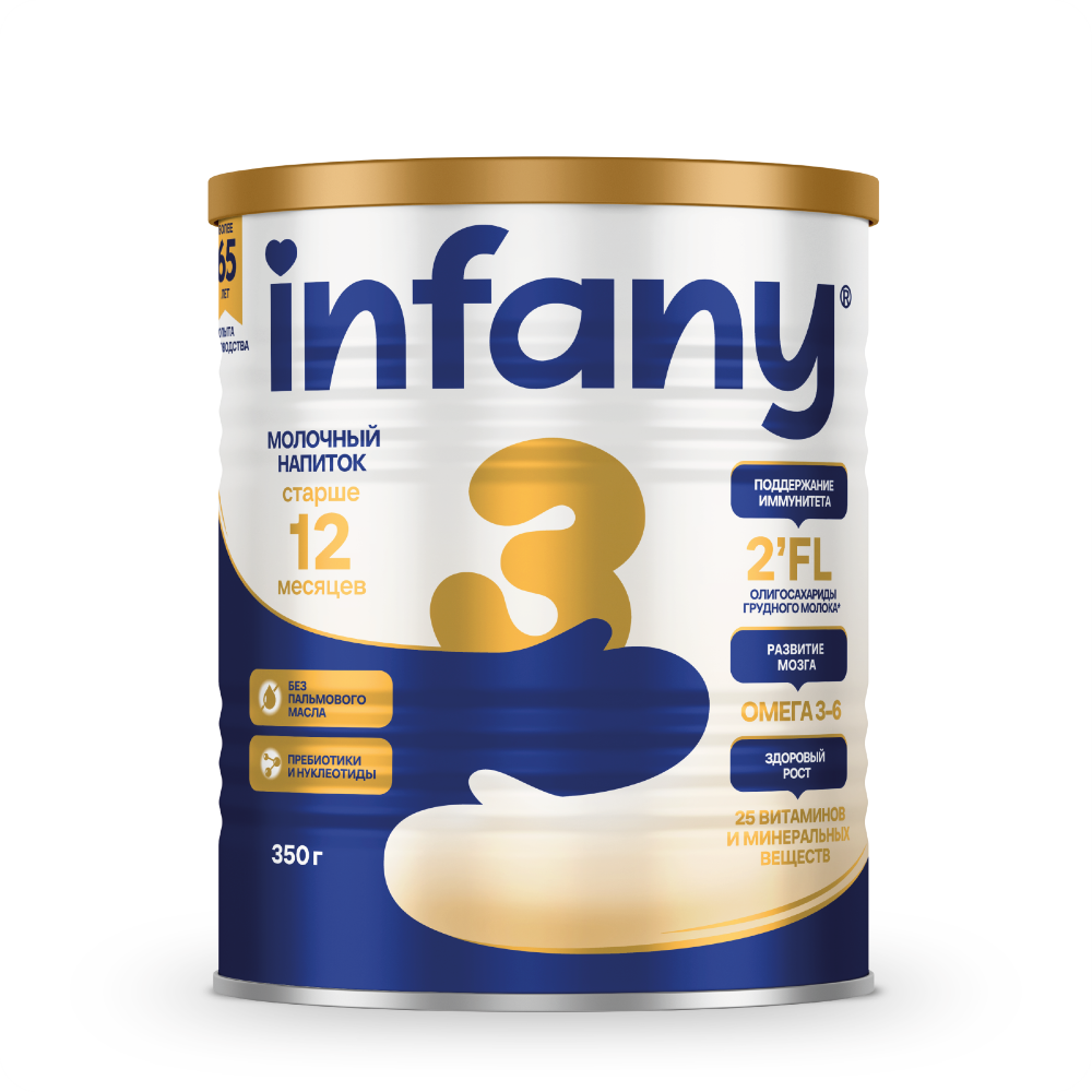 Изображение товара Infany 3 молочный сухой напиток для детей с 12 месяцев 350 гр