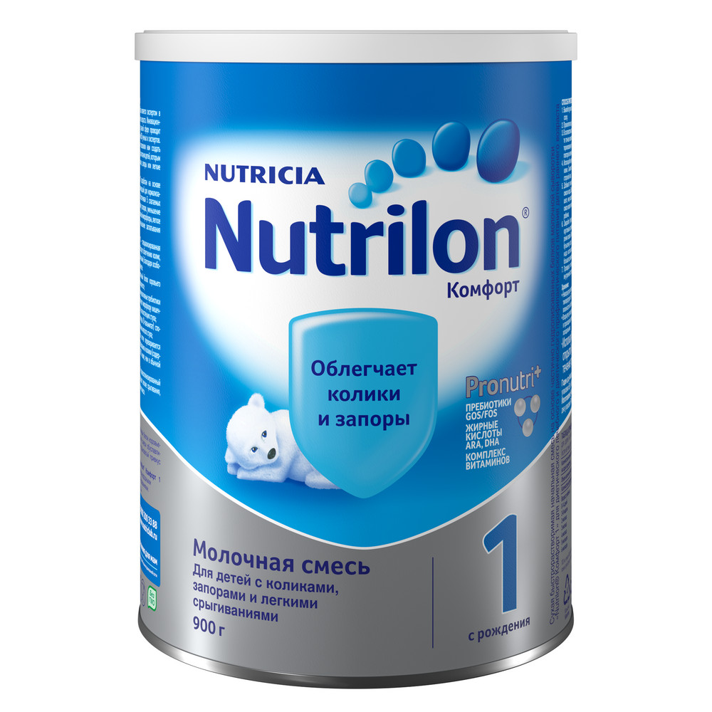 Nutrilon-1 комфорт сухая смесь детская 900 гр - цена 2391 руб., купить в  интернет аптеке в Москве Nutrilon-1 комфорт сухая смесь детская 900 гр,  инструкция по применению