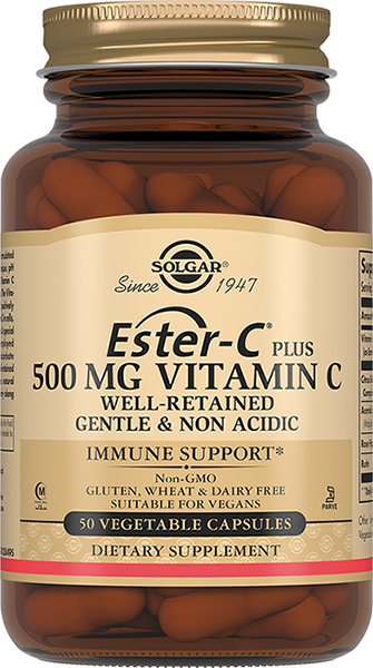Изображение товара Солгар Эстер-С Плюс Витамин С 500 мг 50 капсул для иммунитета и здоровья