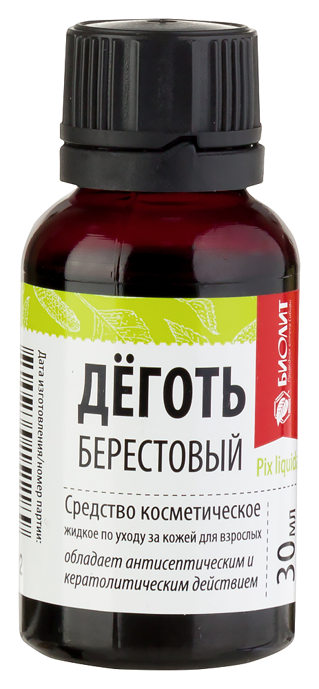 Изображение товара Дёготь берестовый 30 мл натуральное средство для дерматологии