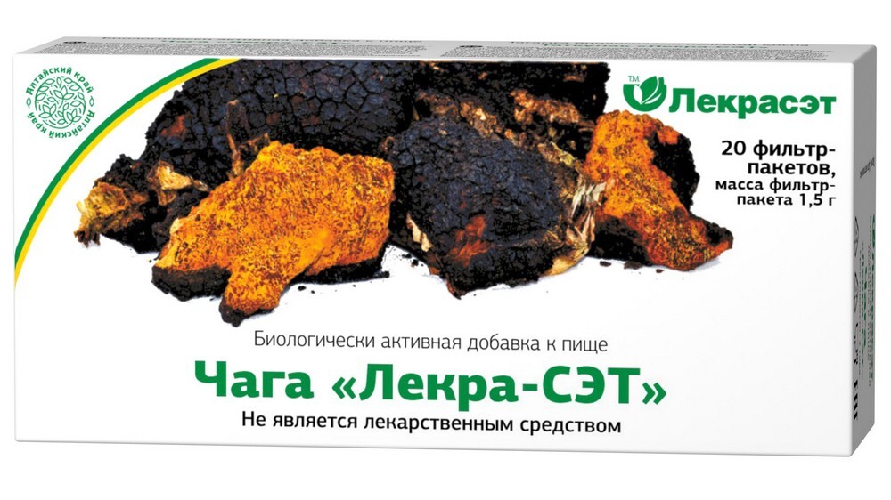 Изображение товара Чага лекра-сэт 1,5 20 шт. фильтр-пакеты
