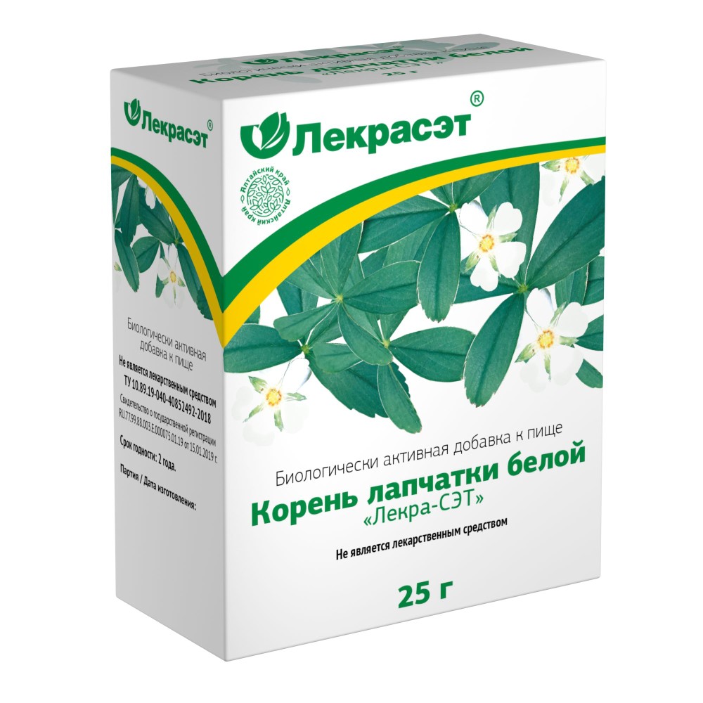 Корень лапчатки белой-лекра-сэт 25 гр инструкция по применению
