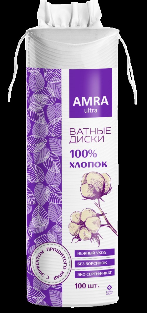 Изображение товара Amra диски ватные 100 шт.