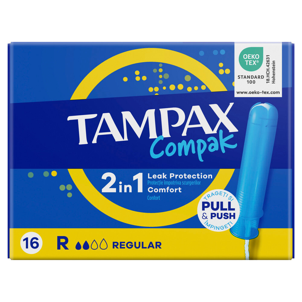 Изображение товара Tampax тампоны compak regular с аппликатором 16 шт.