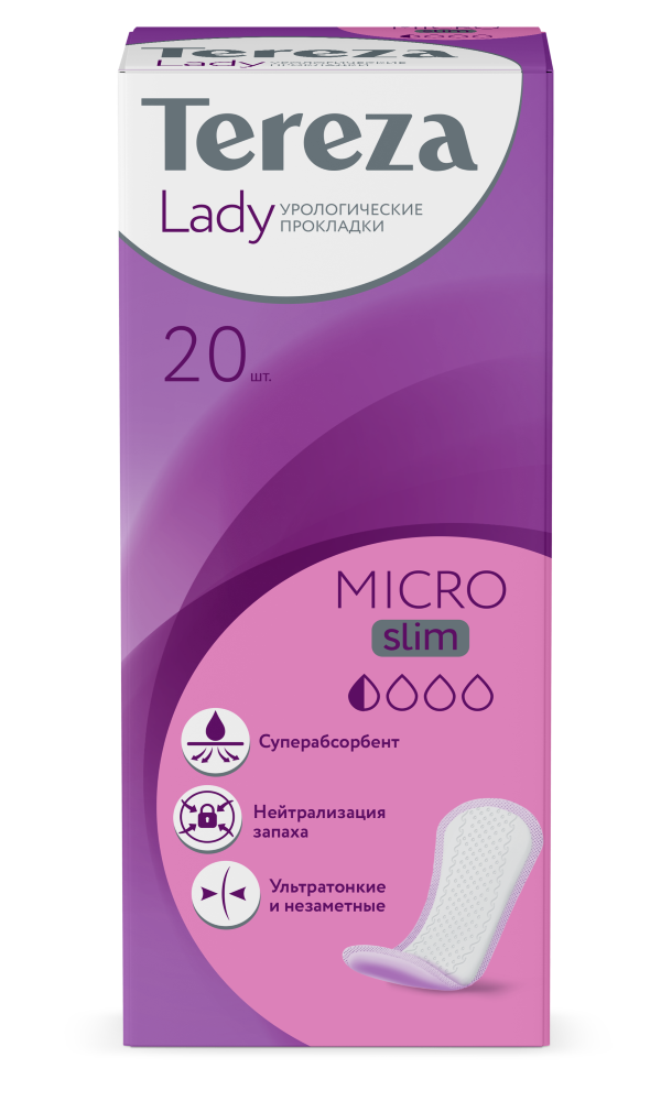 Изображение товара Terezalady прокладки урологические для женщин micro slim 20 шт. Изображение товара Terezalady прокладки урологические для женщин micro slim 20 шт.
