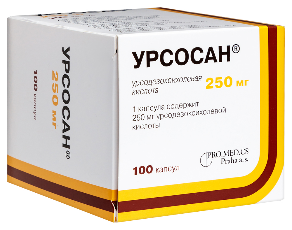 Урсосан 250 мг 100 шт. капсулы - цена 1647 руб., купить в интернет аптеке в  Москве Урсосан 250 мг 100 шт. капсулы, инструкция по применению