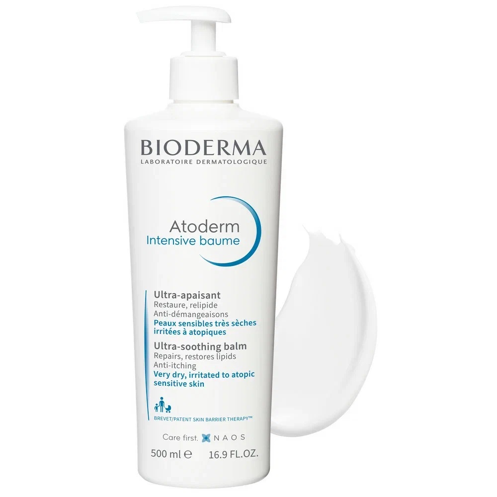 Изображение товара Bioderma Atoderm Intensive Липидовосстанавливающий бальзам 500 мл для сухой и атопичной кожи