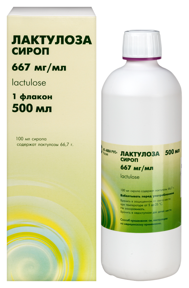 Изображение товара Лактулоза 667 мг/мл сироп 500 мл для кишечника и печени
