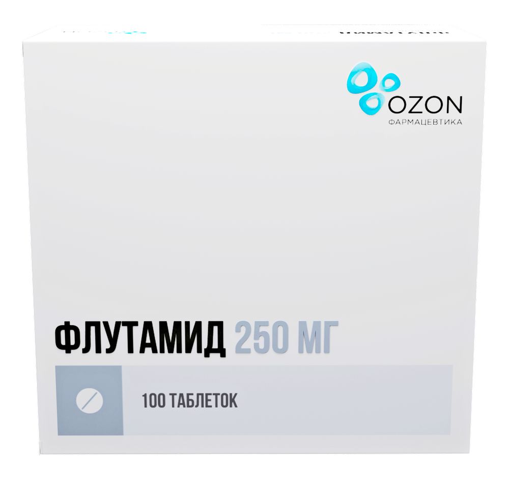 Флутамид 250 мг 100 шт. таблетки блистер - цена 2613.89 руб., купить в  интернет аптеке в Москве Флутамид 250 мг 100 шт. таблетки блистер,  инструкция по применению