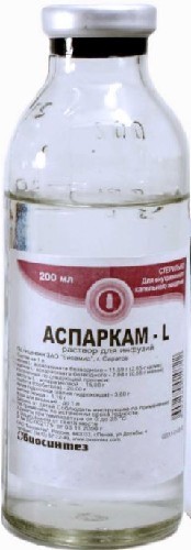 АСПАРКАМ-L 200МЛ N24 Р-Р Д/ИНФ инструкция по применению