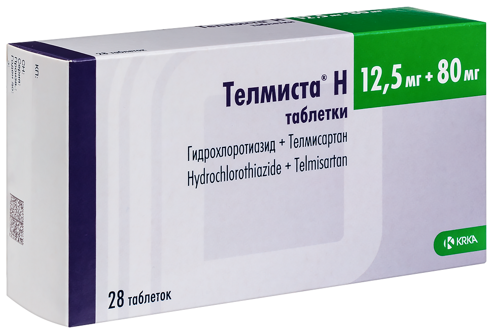 Таблетки телмиста 80 мг