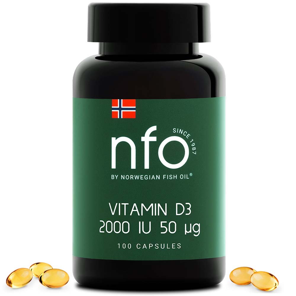 Изображение товара NFO Витамин Д3 2000 МЕ 100 капсул для здоровья