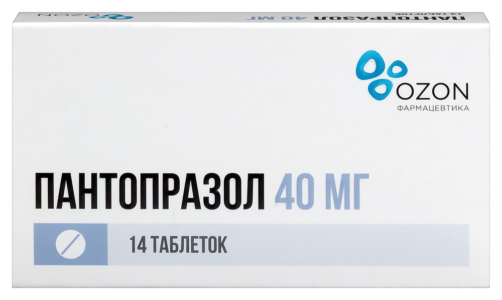 Изображение товара Пантопразол 40 мг 14 шт. блистер таблетки кишечнорастворимые, покрытые оболочкой