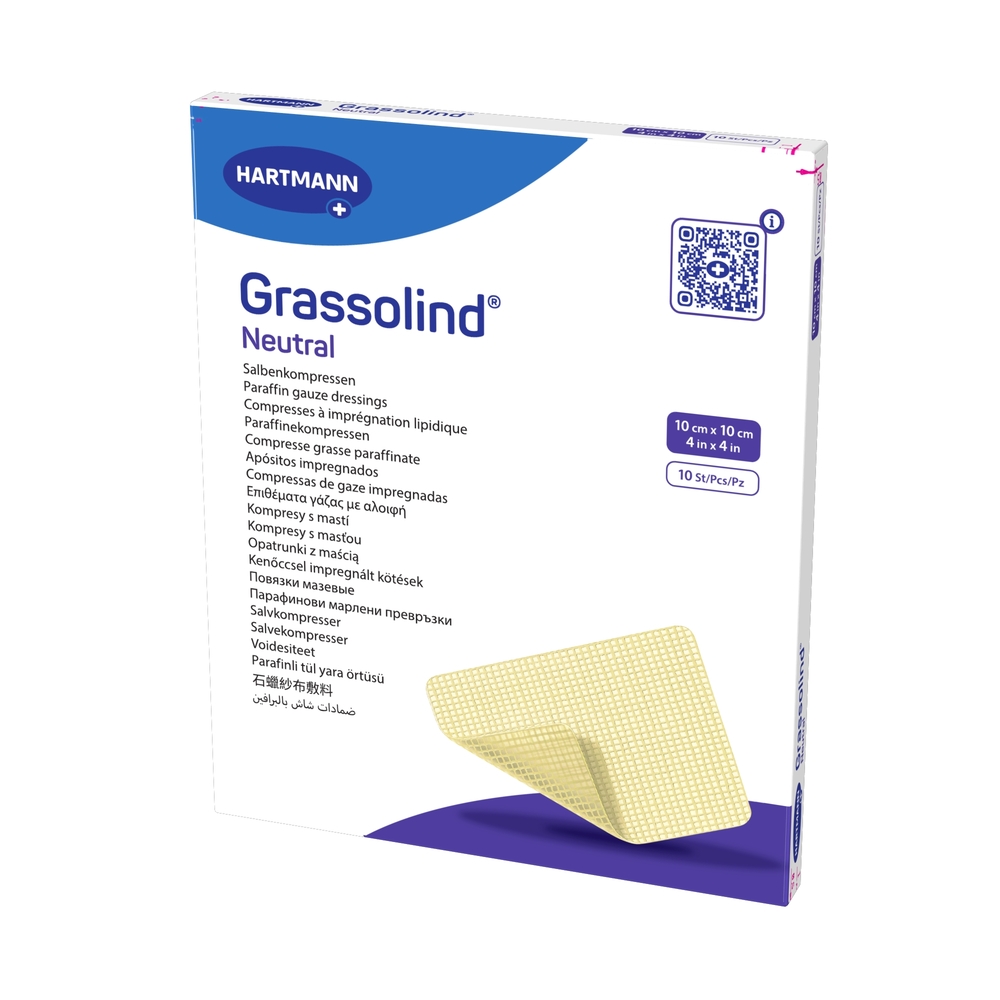 Изображение товара Повязка мазевая гразолинд нейтральный 10х10 см 10 штук для ран и язв