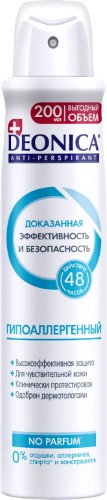 Изображение товара Гипоаллергенный антиперспирант Deonica 200 мл аэрозоль для чувствительной кожи