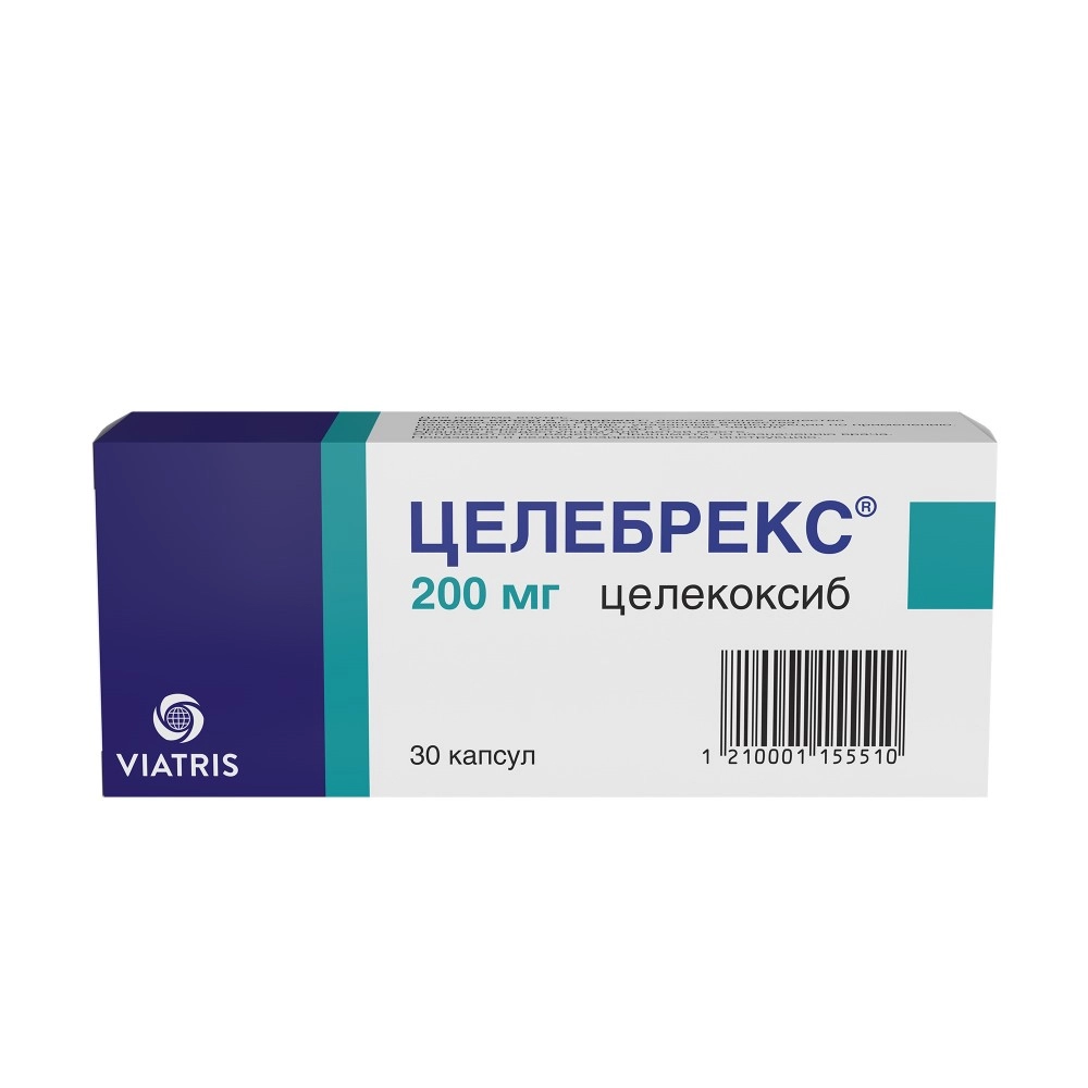 Целебрекс цена в Североморске от 609.30 руб., купить Целебрекс в  Североморске в интернет‐аптеке, заказать