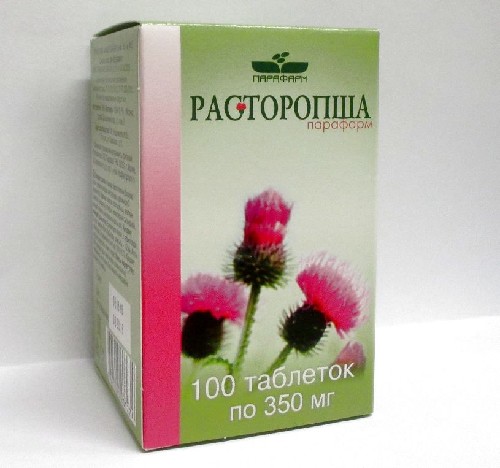 Изображение товара Расторопша-парафарм 100 шт. таблетки массой 350 мг
