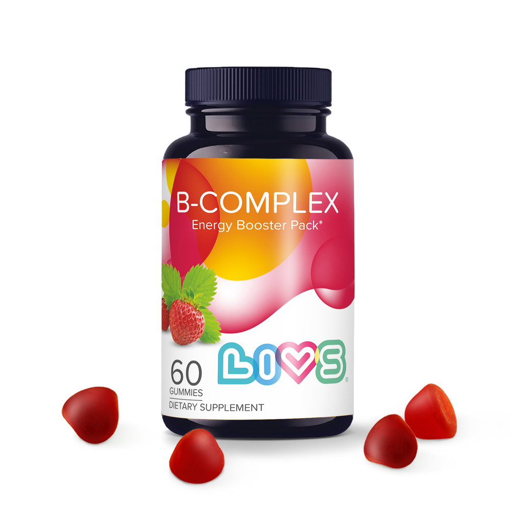 Изображение товара LIVS комплекс витаминов с витамином С 60 пастилок клубничного вкуса