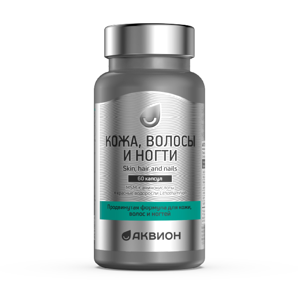 Изображение товара Аквион кожа волосы и ногти 60 капсул для здоровья и красоты