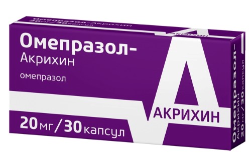 Омепразол-Акрихин 20 Мг 30 Шт. Капсулы Кишечнорастворимые - Цена.