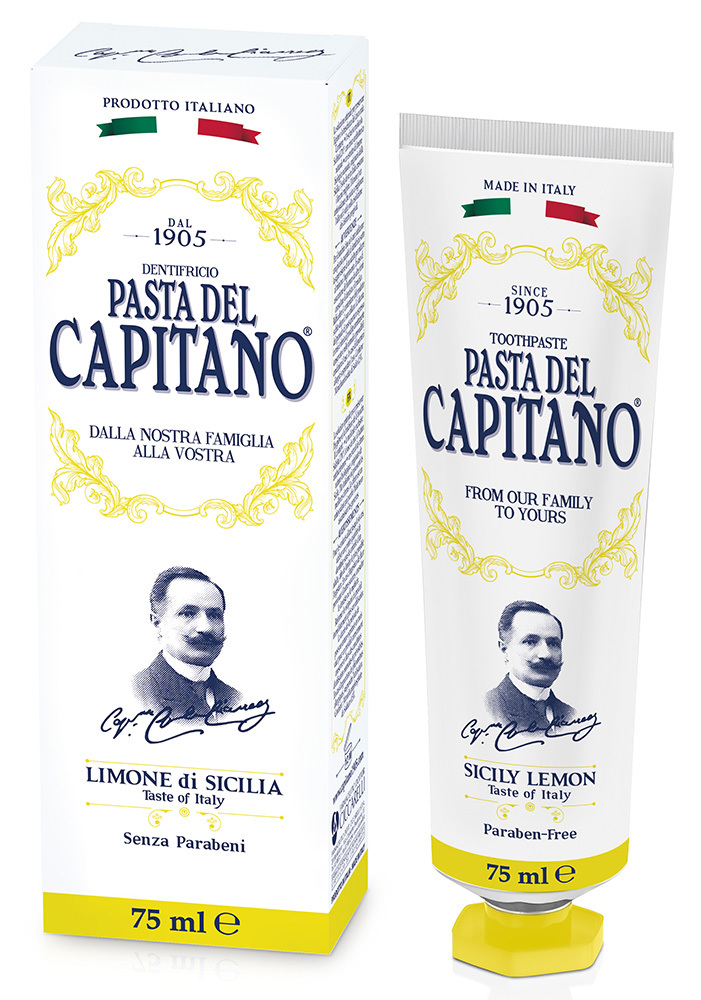 Изображение товара Зубная паста Pasta del Capitano 1905 сицилийский лимон 75 мл для бережного очищения