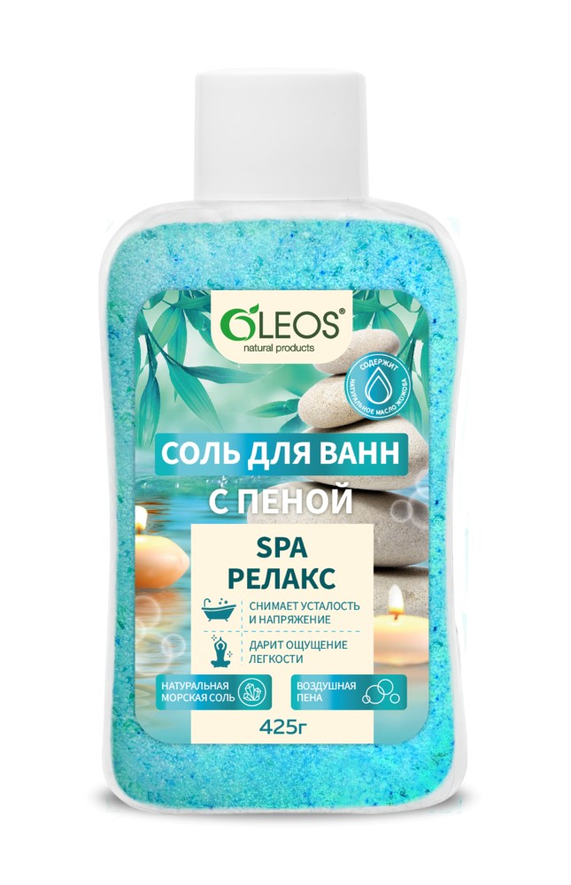 Изображение товара Олеос соль для ванн с пеной spa релакс 425 гр