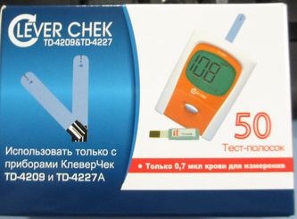 ТЕСТ-ПОЛОСКИ КЛЕВЕР ЧЕК TD-4227/TD-4209 N50 инструкция по применению