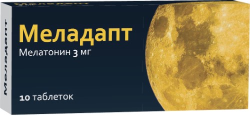 МЕЛАДАПТ 0,003 N10 ТАБЛ П/ПЛЕН/ОБОЛОЧ инструкция по применению