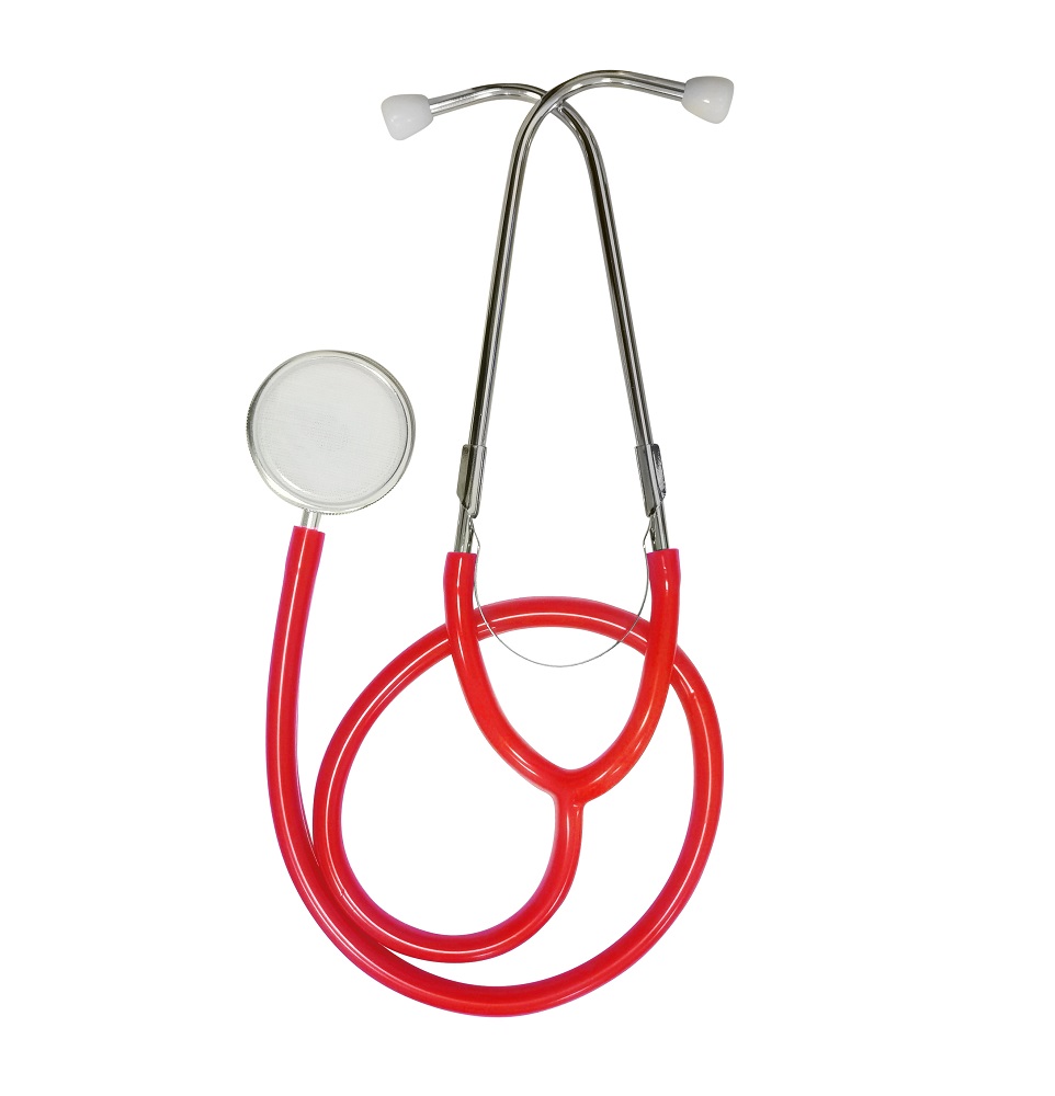 Изображение товара Медицинский односторонний стетоскоп 04АМ-300 красный для аускультации сердца