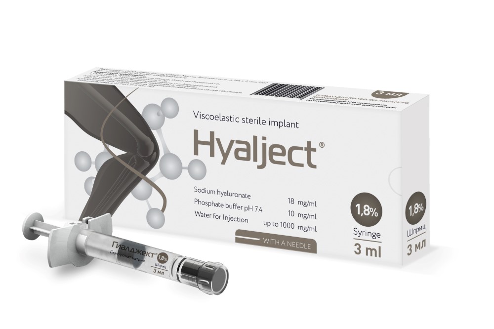 Изображение товара Гиалджект имплантат вязкоэластичный 1,8% 3 мл шприц с иглой