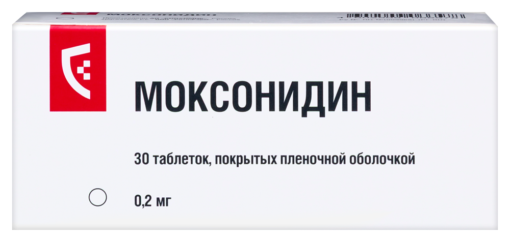 Изображение товара Моксонидин 0,2 мг 30 шт таблетки для снижения давления Изображение товара Моксонидин 0,2 мг 30 шт таблетки для снижения давления