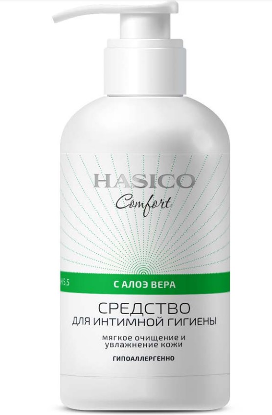 Изображение товара Средство для интимной гигиены Hasico comfort с алоэ вера 250 мл