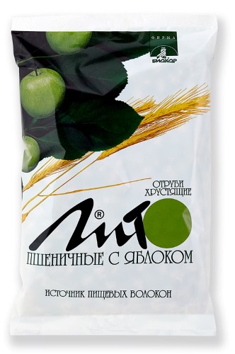 Изображение товара Отруби пшеничные хрустящие кальций яблоко 200 гр - полезная добавка для здоровья