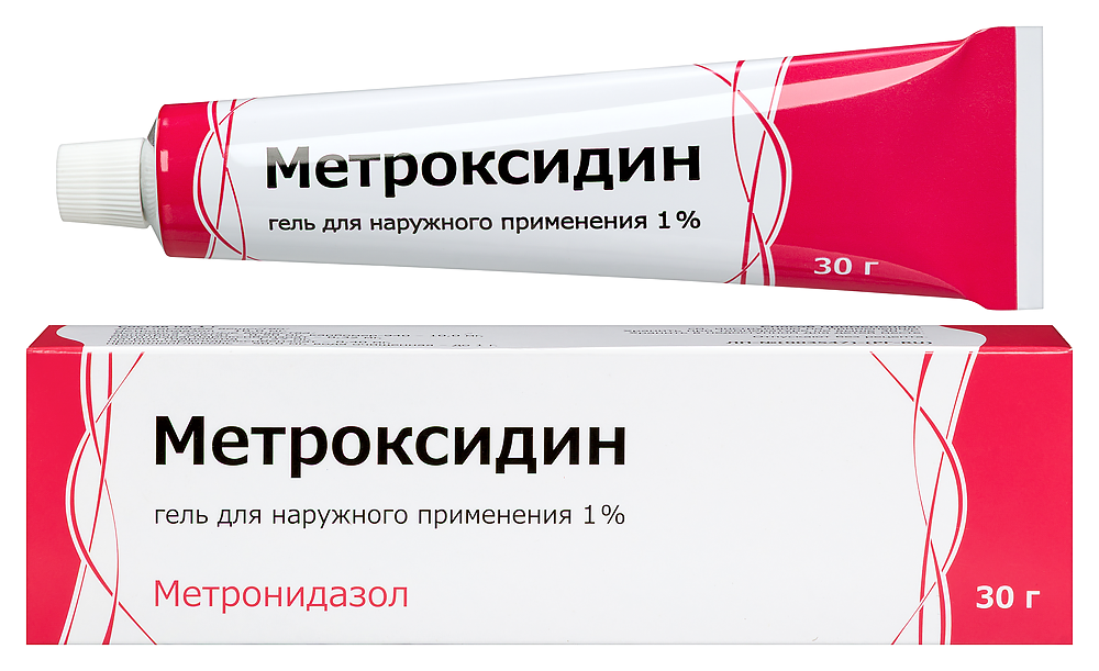 Изображение товара Метроксидин 1% гель для наружного применения 30 гр лечение розацеа