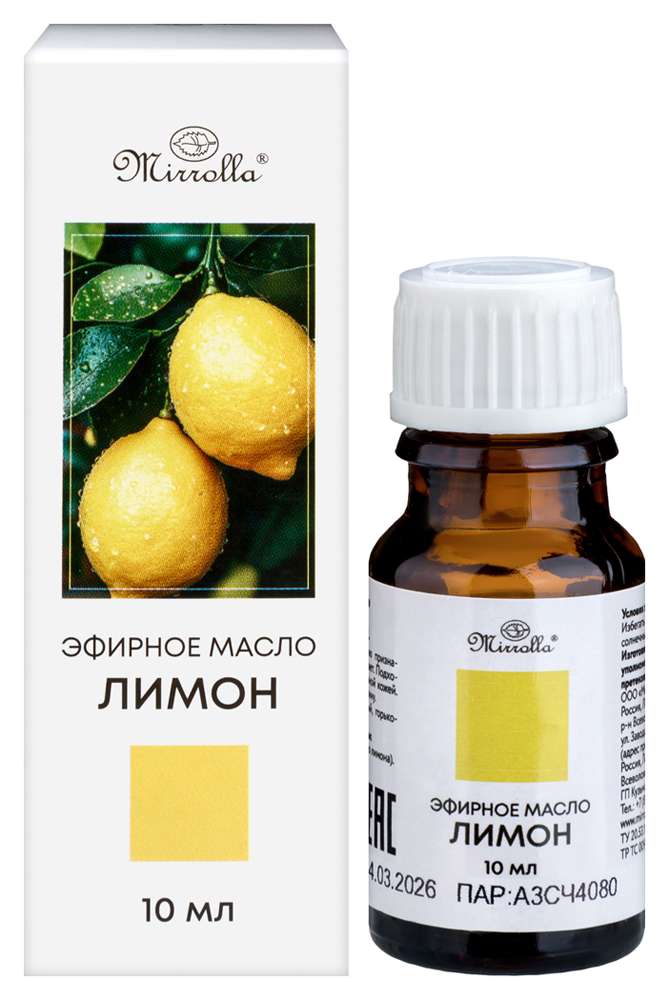 Мирролла масло лимон эфирное 10 мл флакон/мирролла/ инструкция по применению