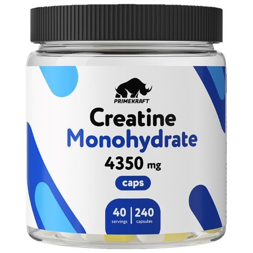 Изображение товара Prime Kraft Creatine Monohydrate Caps 240 шт. Капсулы по 725 мг для спорта