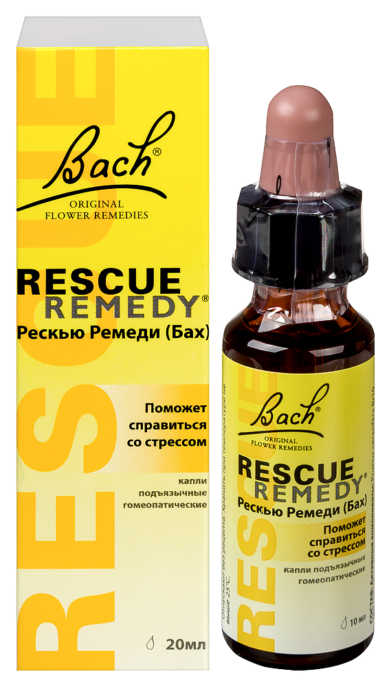 Изображение товара Рескью ремеди капли подъязычные гомеопатические 10 мл для снятия стресса и тревожности