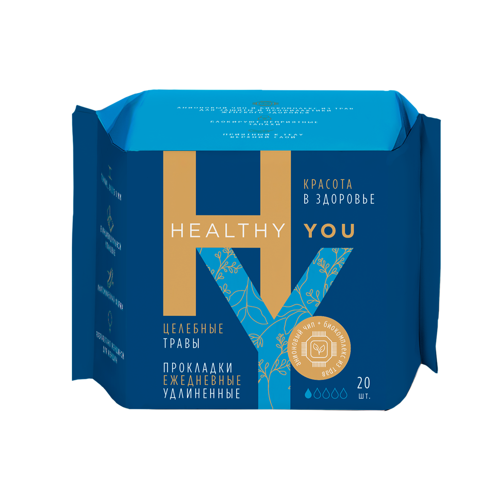 Изображение товара Healthy you прокладки гигиенические женские ежедневные удлиненные 20 шт. Изображение товара Healthy you прокладки гигиенические женские ежедневные удлиненные 20 шт.