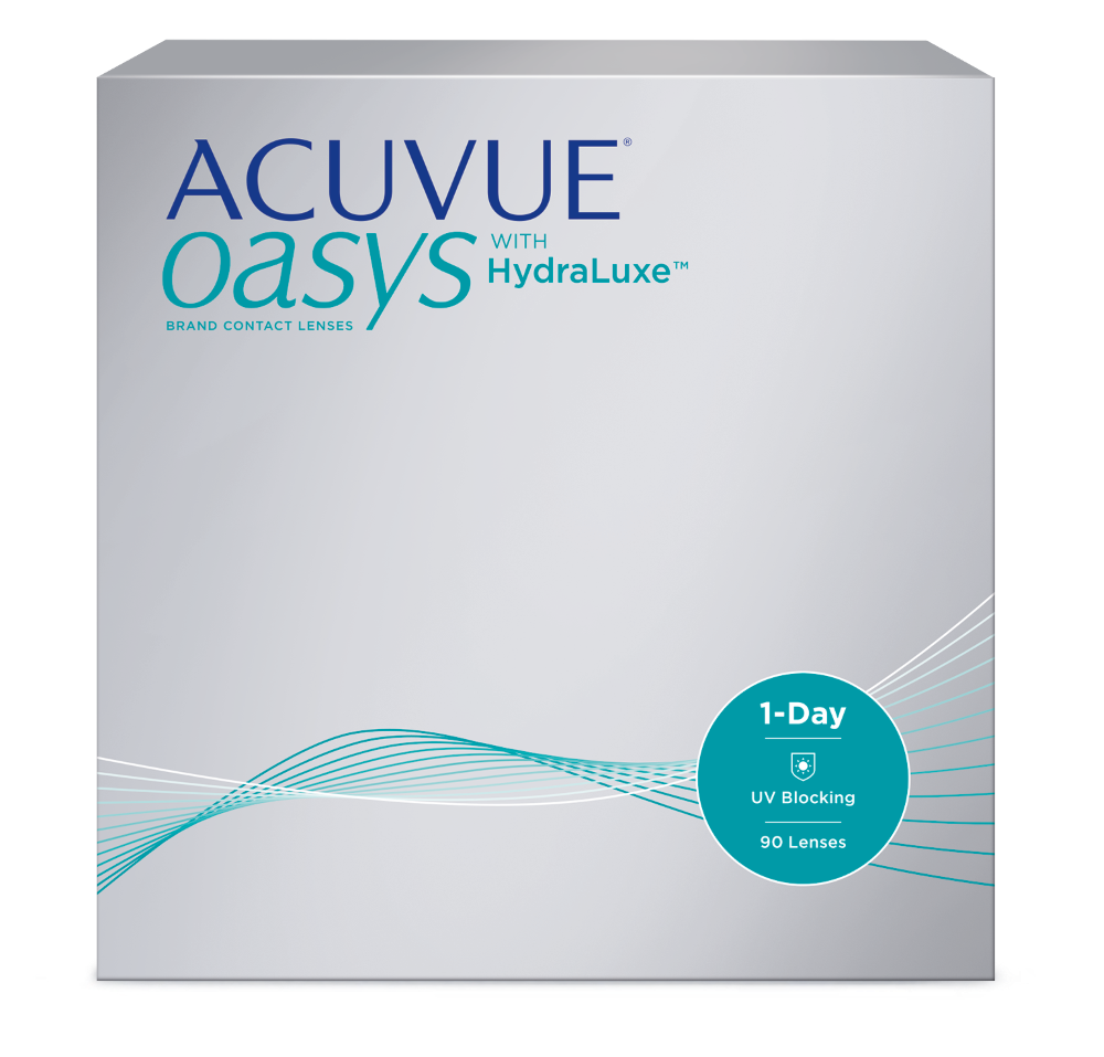 Изображение товара Однодневные контактные линзы Acuvue Oasys with HydraLuxe 90 шт. по рецепту